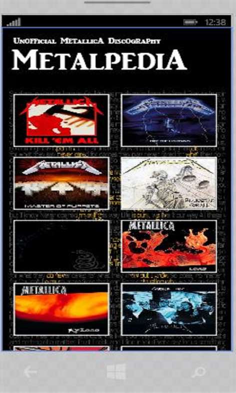 Metalpedia - Unofficial Metallica Discography Screenshots 2