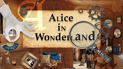 愛麗絲夢遊仙境 - 隐藏对象游戏 - 隐藏的图画 - 训练大脑