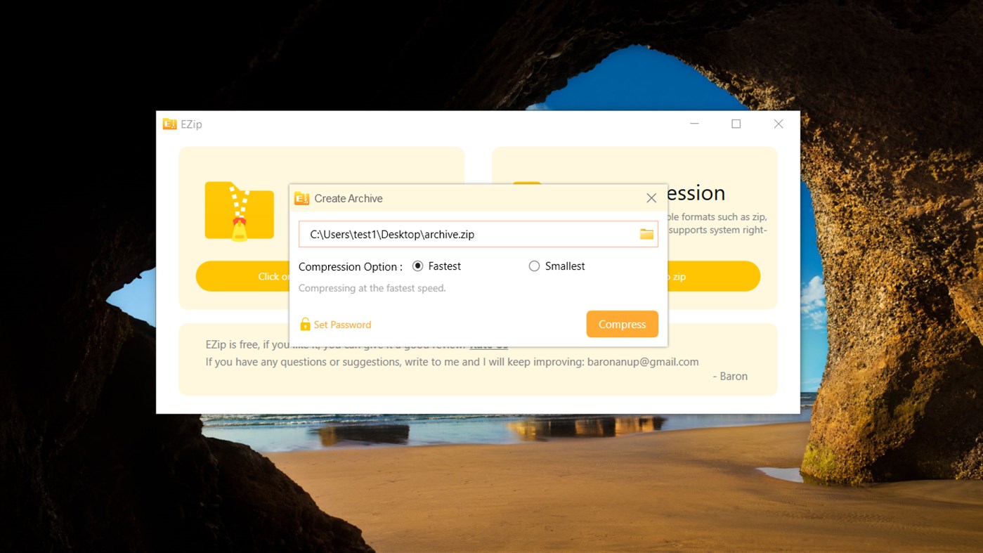 #3. EZip - ZIP & RAR Extractor (Windows) Által: Baronan