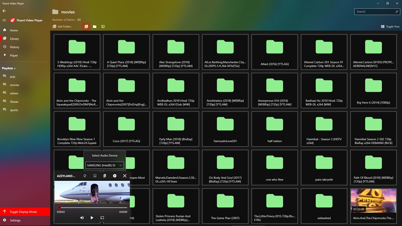 #6. Fluent Video Player (Windows) 由: Touseefbsb