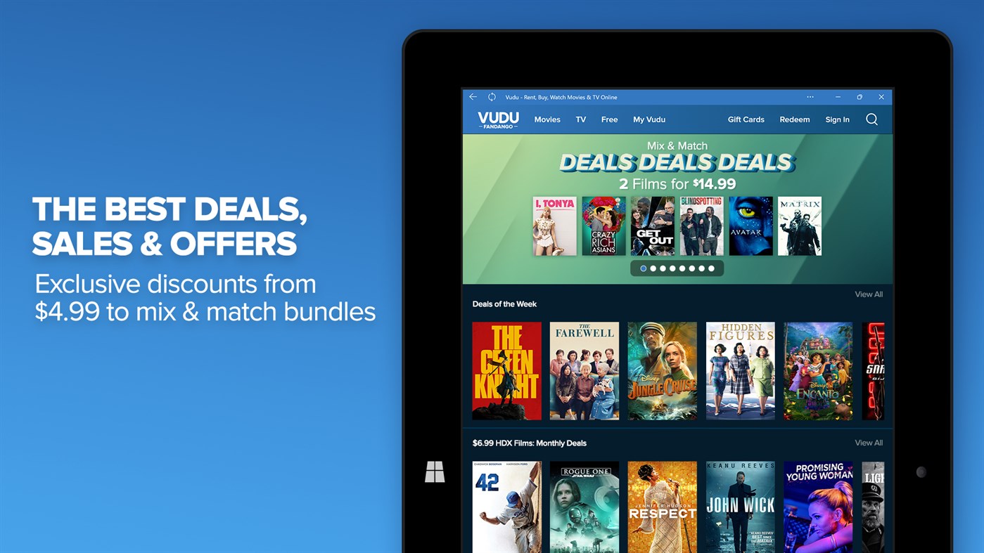 #2. Fandango at Home (Windows) Göre: VUDU Inc.