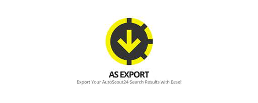 AS Export – AutoScout24 Search Results to CSV, JSON and XLSX marquee promo image