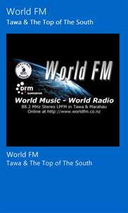 World FM screenshot 2