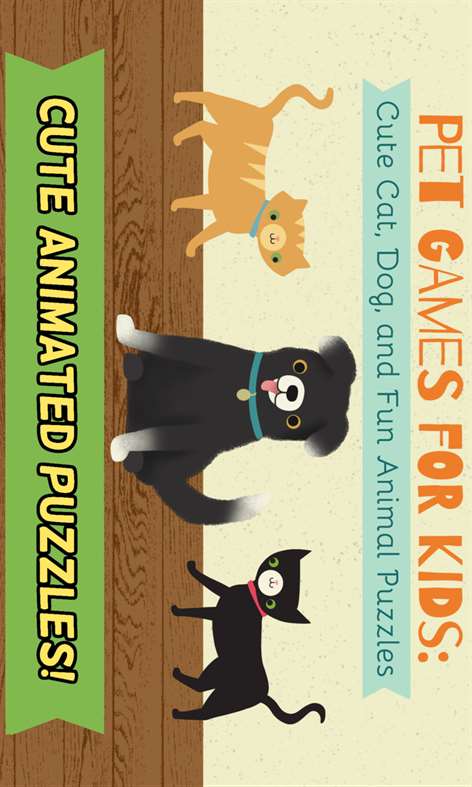 Pet Games for Kids: Cat and Dog Puzzles Screenshots 1