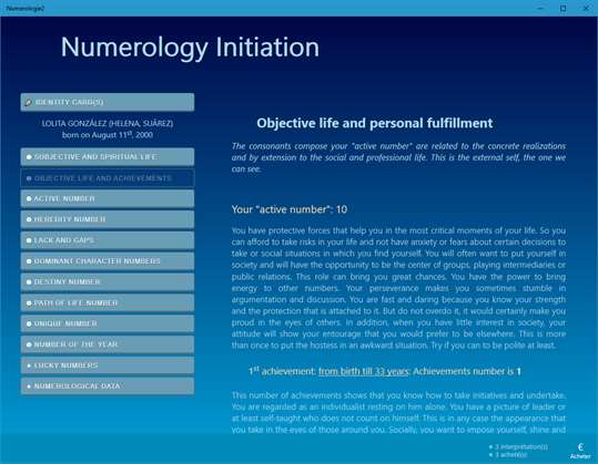 Personal Numbers (Numerology Initiation) screenshot 3