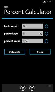 Percent Calculator screenshot 1