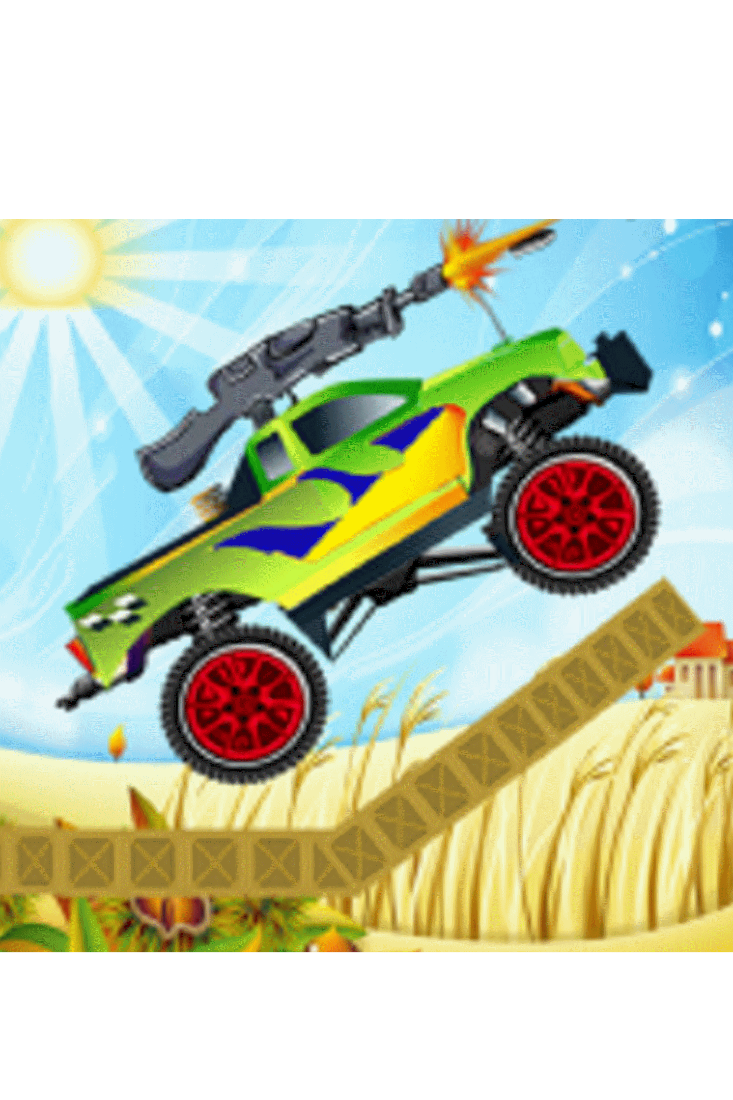 Monster Truck Destruction Machine Gun shoot