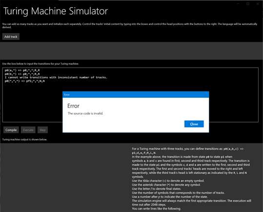 Turing Machine Simulator screenshot 3