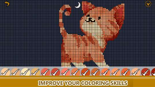 Cats Color By Number - Pixel Art Animals Coloring Book screenshot 3