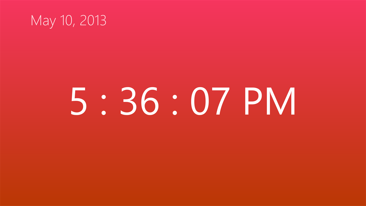 #3. Just a Clock (Windows) Bởi: Sheleski Apps