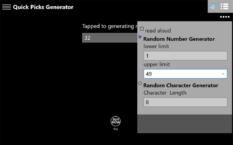 Quick Picks Generator - PC - (Windows)