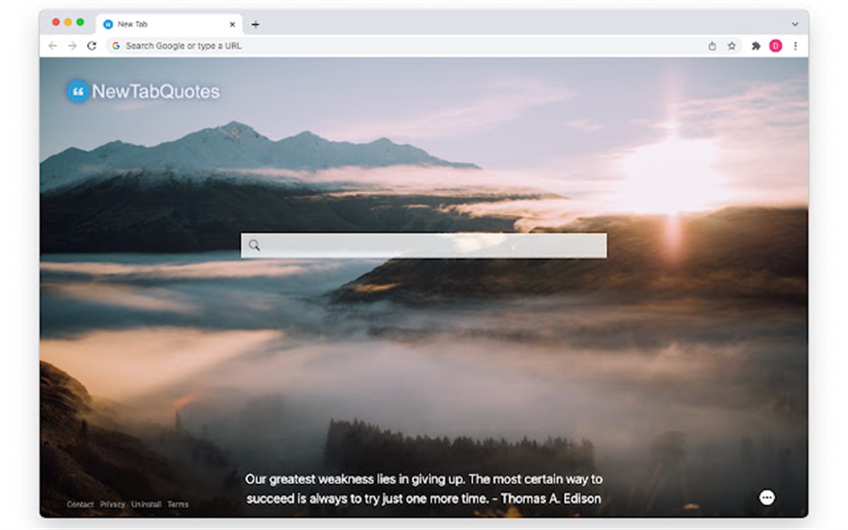 New Tab Quotes