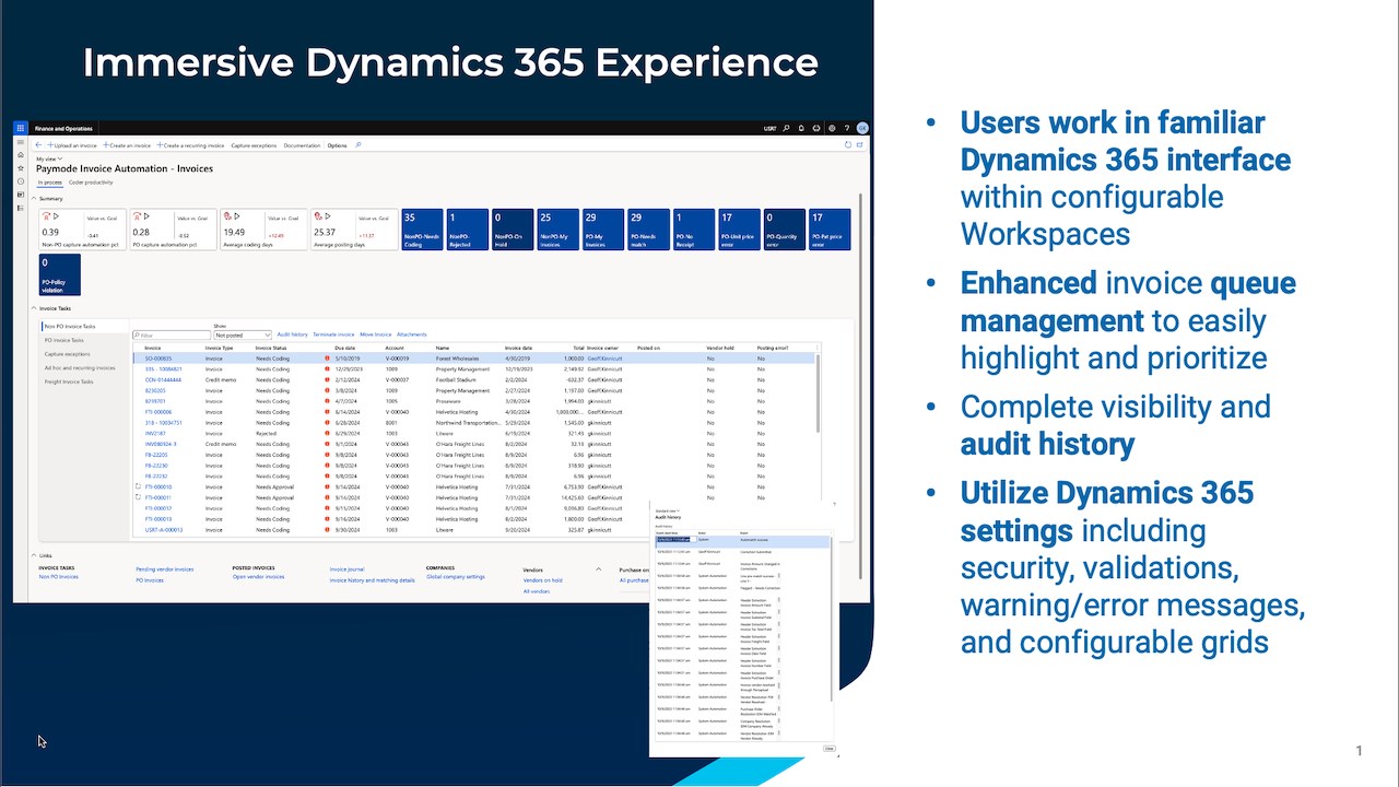Snapshot 3 of Invoice Automation for Dynamics 365