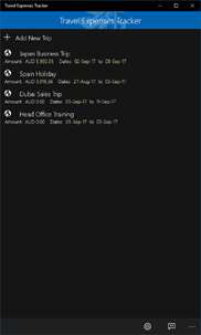 Travel Expenses Tracker screenshot 1