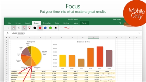 Excel Mobile Screenshot