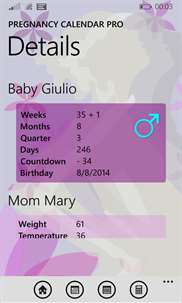 Pregnancy Calendar PRO screenshot 2