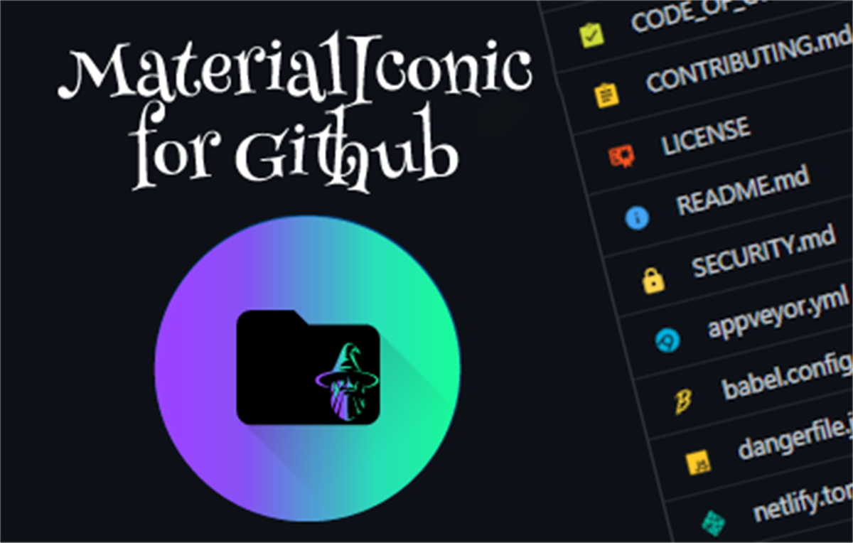 MaterialIconic for GitHub
