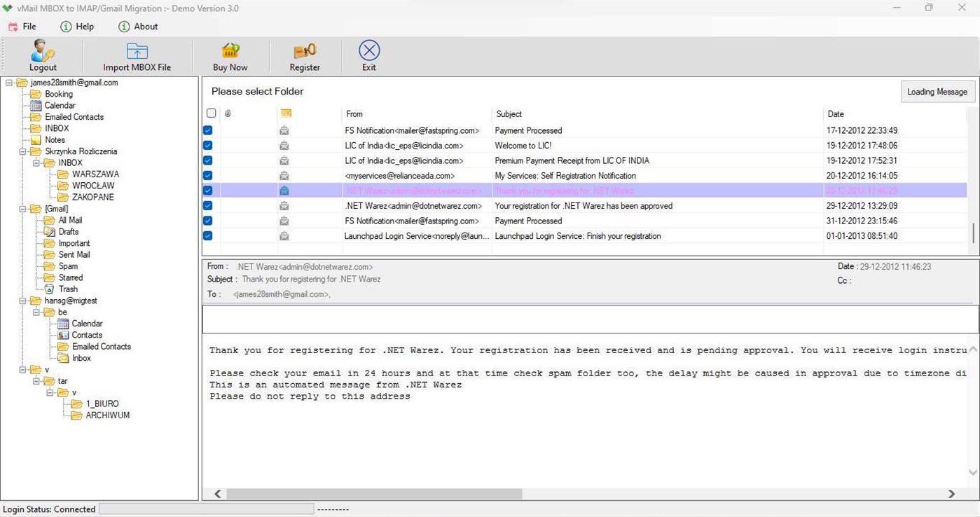 #8. MBOX to IMAP Migration (Windows) Podle: VARTIKA SOFTWARE PRIVATE LIMITED
