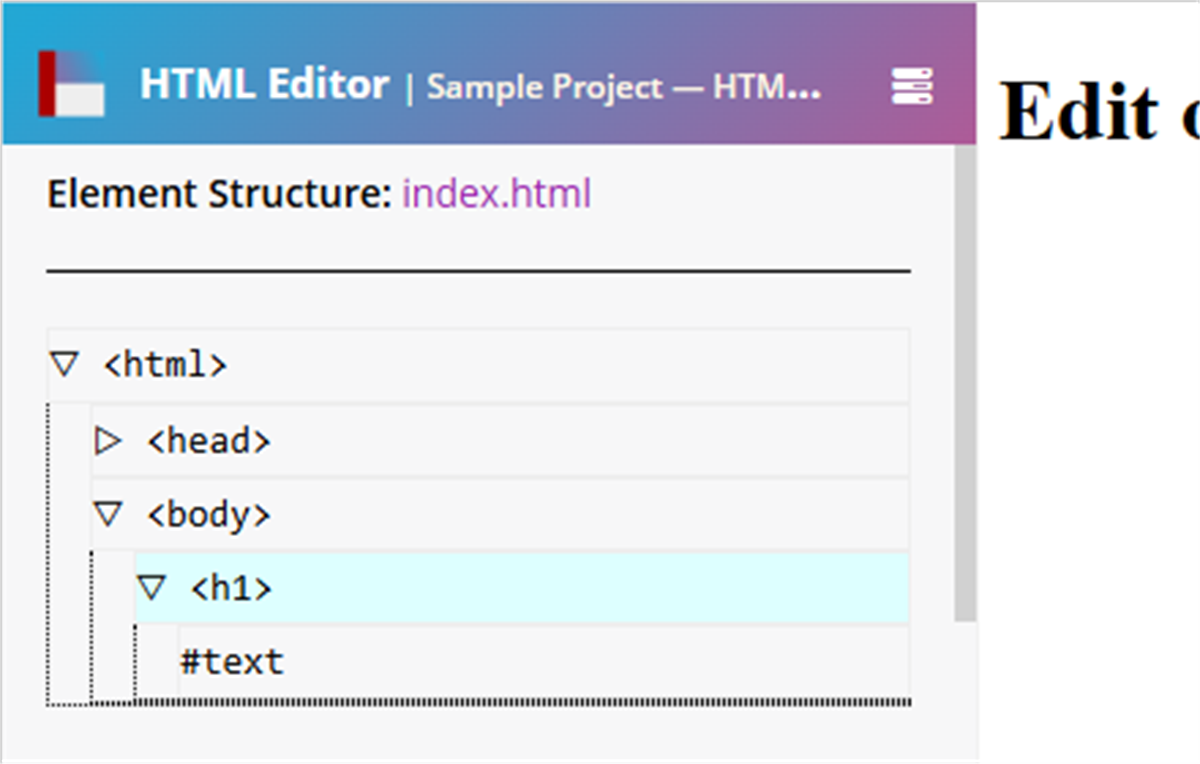Edit webpage HTML