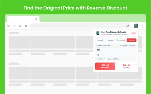 Easy, Free Discount Calculator