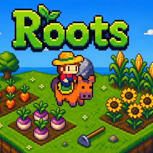 Záber škatule hry Roots