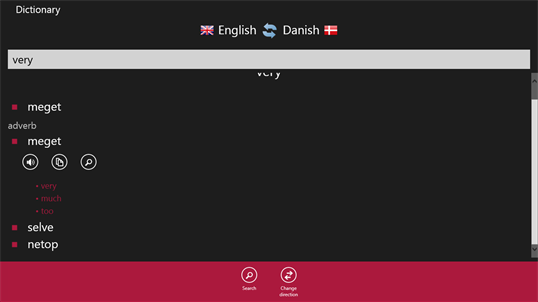 Danish - English screenshot 1