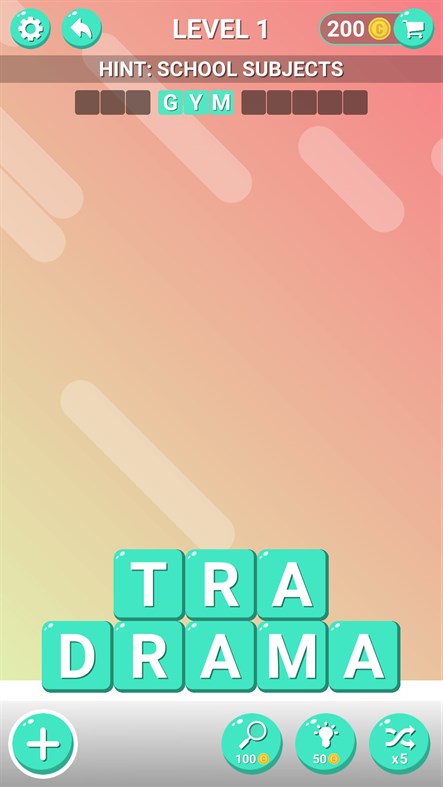 #5. Word Stacker - Word Game 2019 (Xbox) Podle: Puzzle Games King