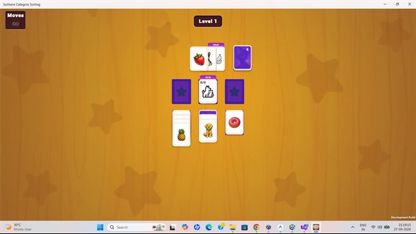 Solitaire Category Sorting — 4