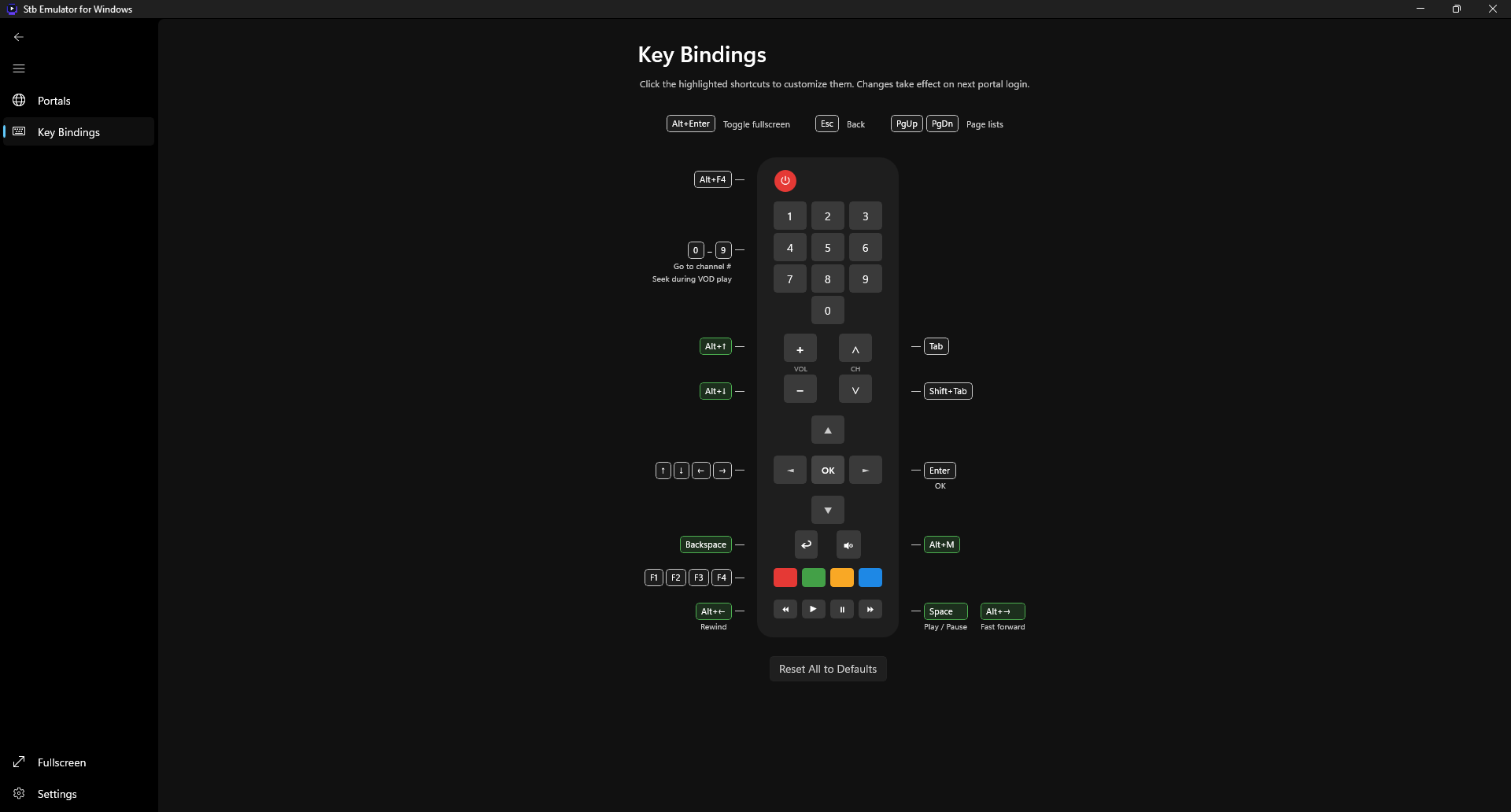 Stb Emulator for Windows screenshot