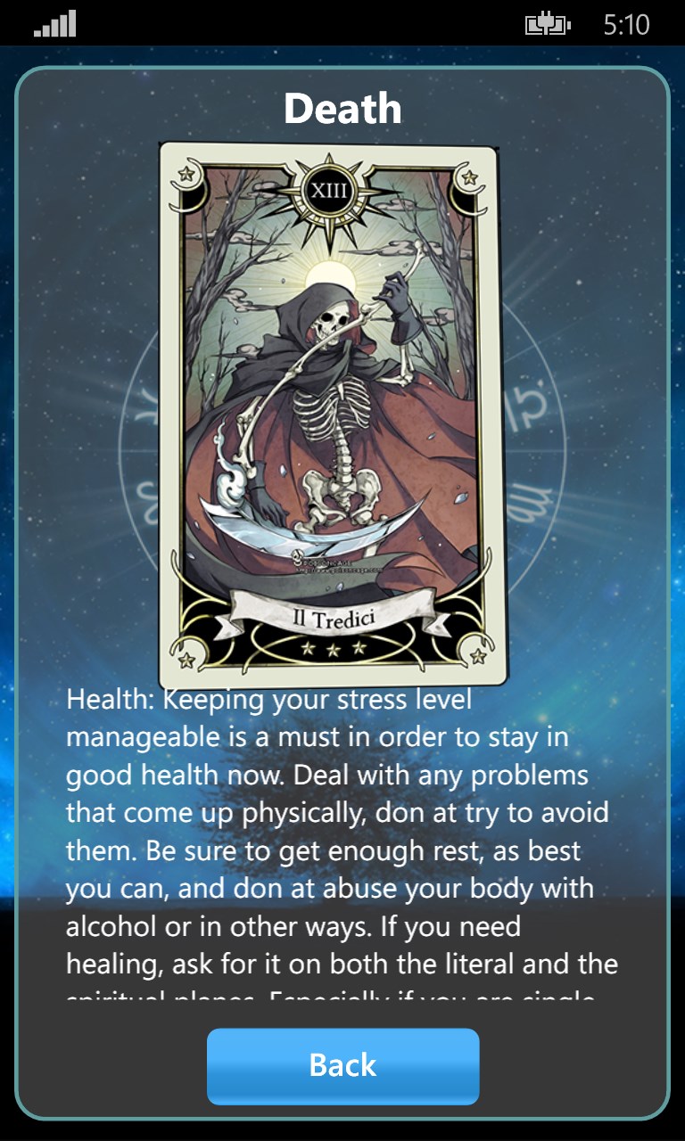 Screenshot 6 Daily Tarot windows