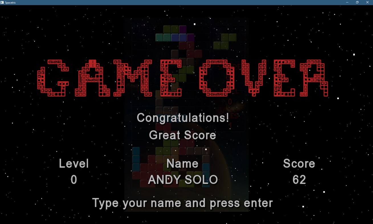 #3. Spacetris (Windows) 由: Andrey Solopko