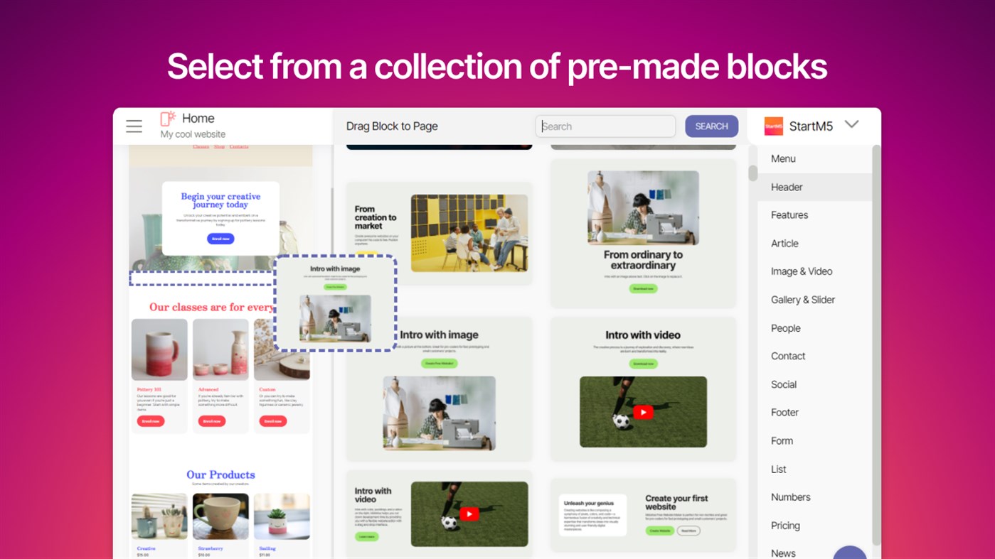 #2. Mobirise Website Builder (Windows) By: Mobirise