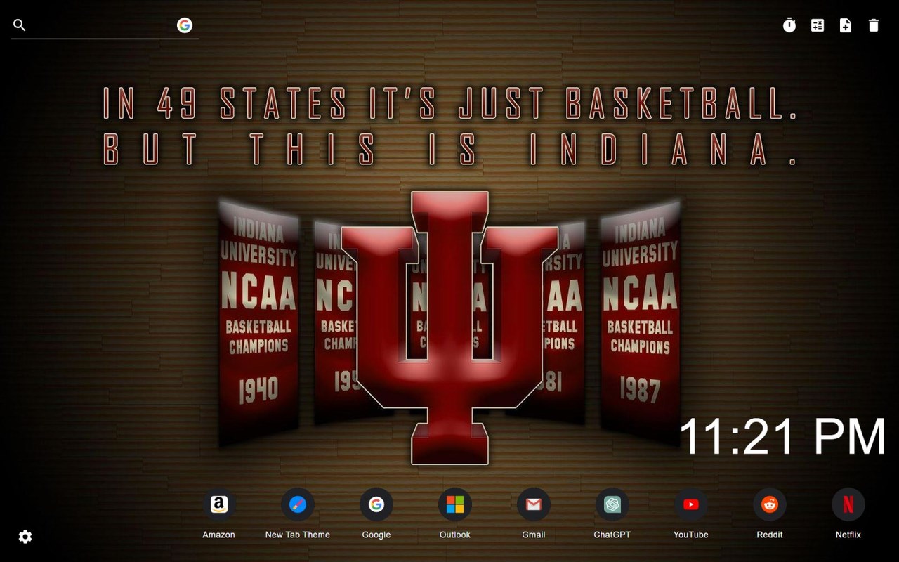 Indiana State Wallpaper New Tab