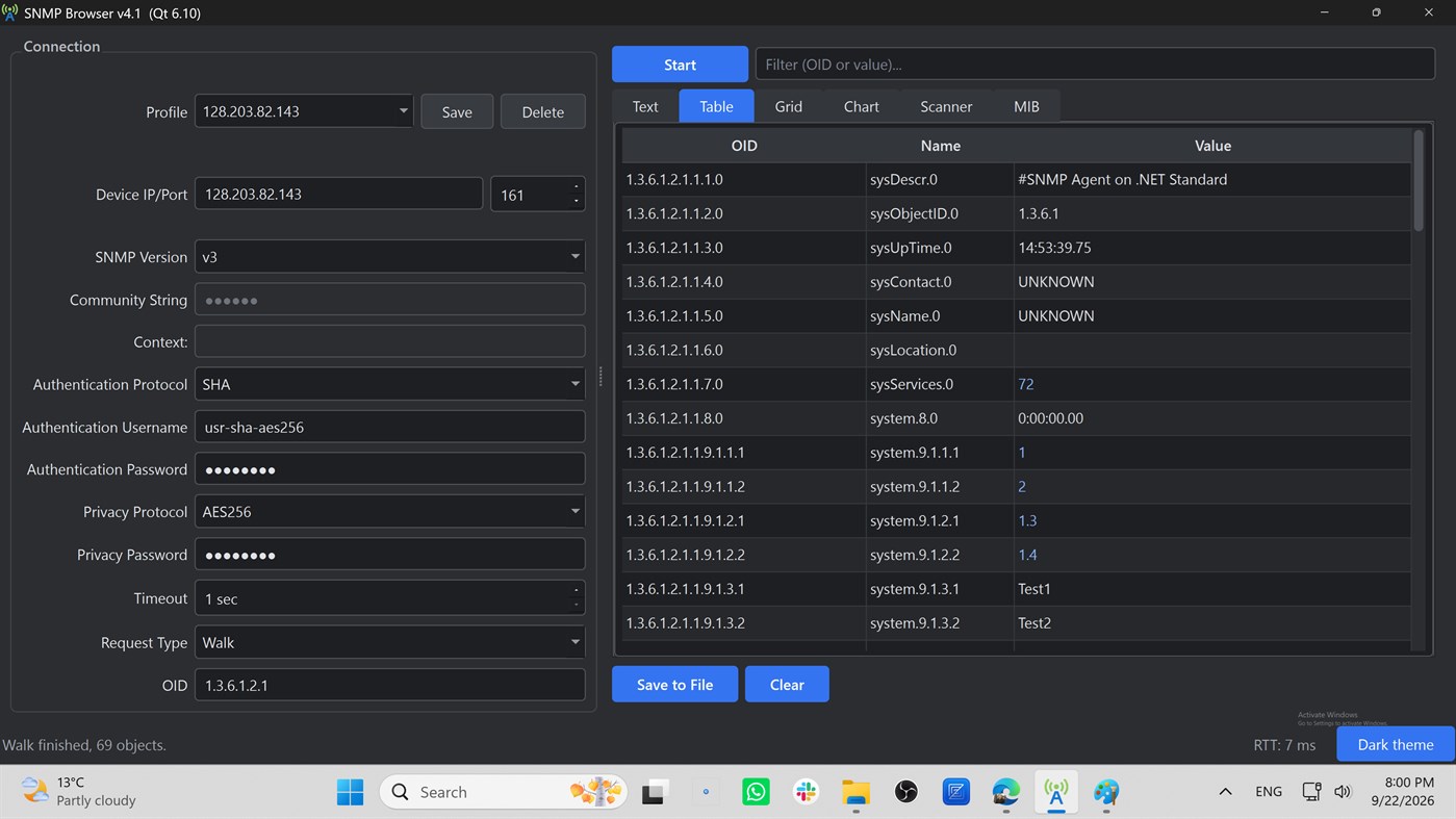 #2. SNMP Browser (Windows) โดย: Srdzan Kostenarov