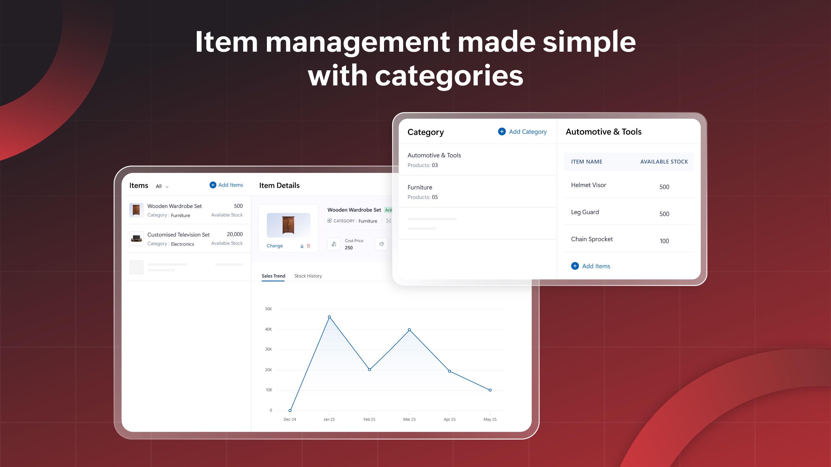 Inventory Stock Tracker screenshot