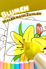 Blumen - Malen nach Zahlen