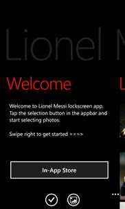 Lionel Messi Lockscreen screenshot 5