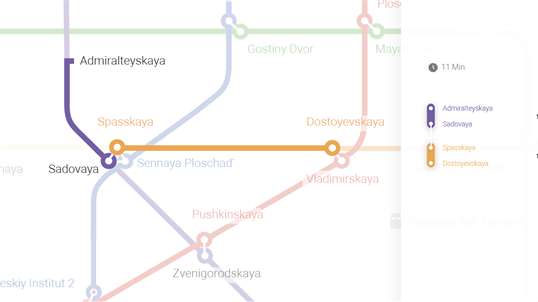 Схема линий метро Санкт-Петербурга screenshot 4