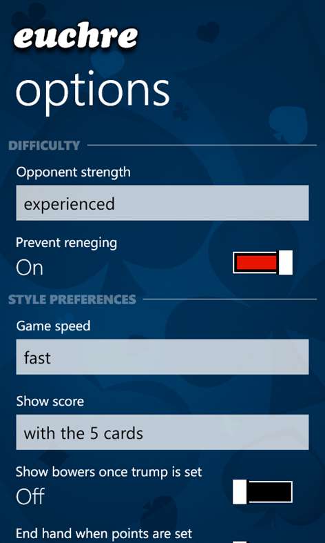 Euchre Screenshots 2