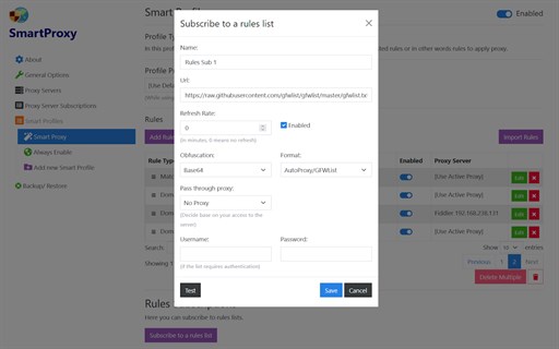 SmartProxy - Automatic Proxy Enable/Disable