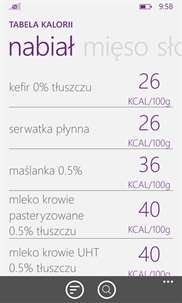 Tabela Kalorii - Wiem co jem screenshot 4