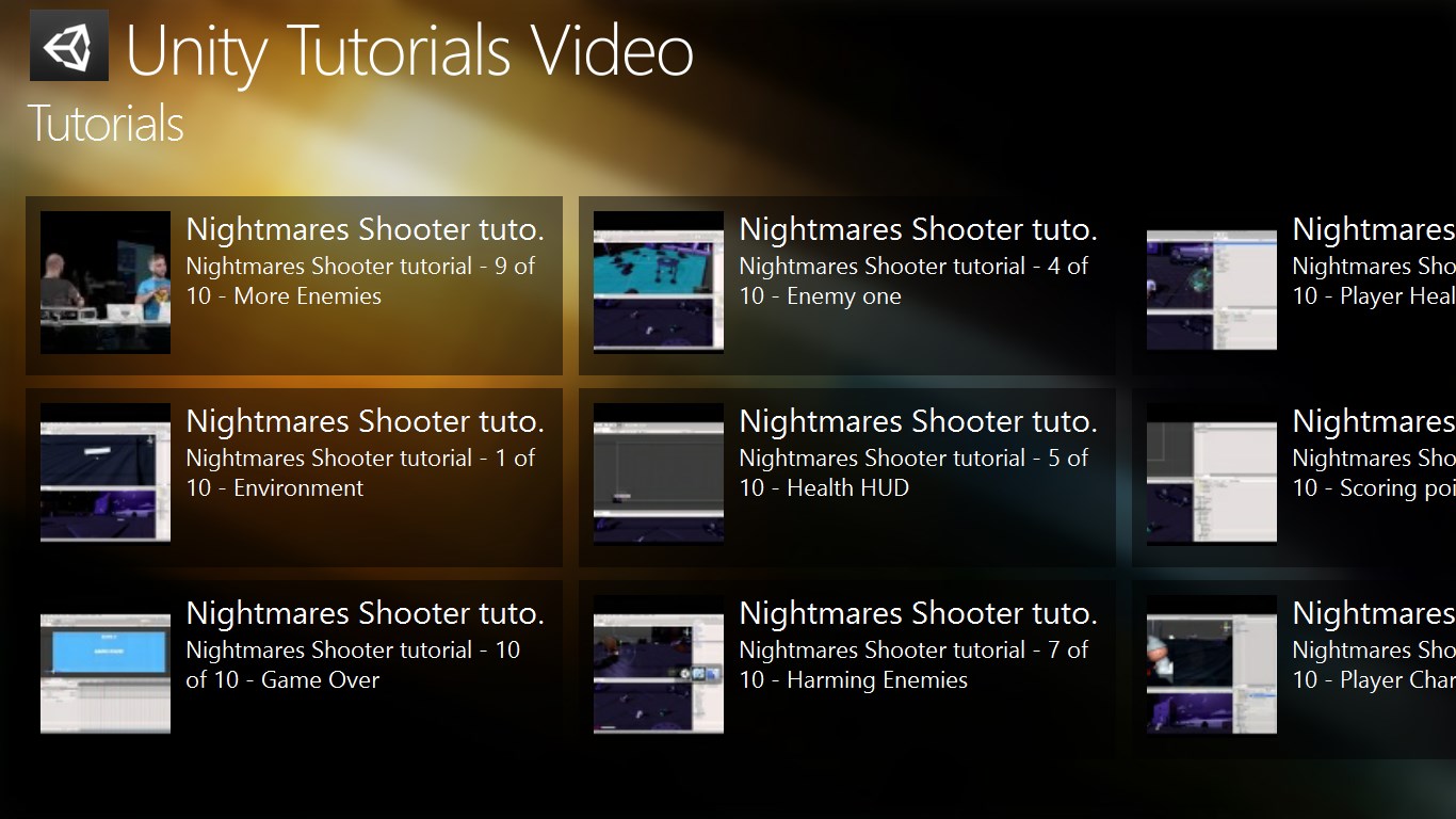 Unity Tutorials Video For Windows 10 Free Download On 10 App Store