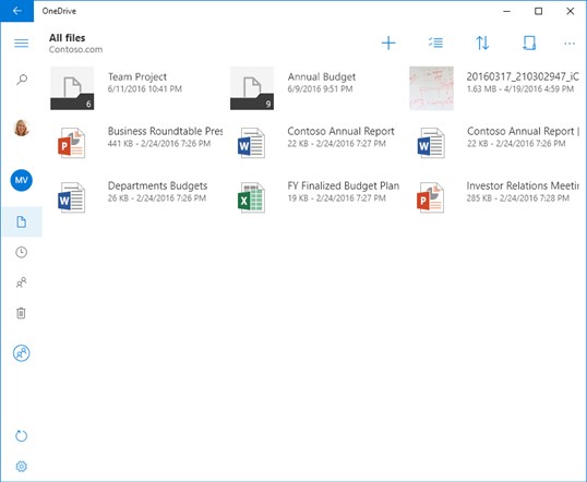OneDrive screenshot