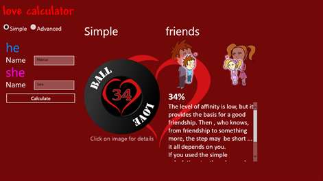 Love Test Calculator Screenshots 1
