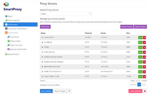 SmartProxy - Automatic Proxy Enable/Disable