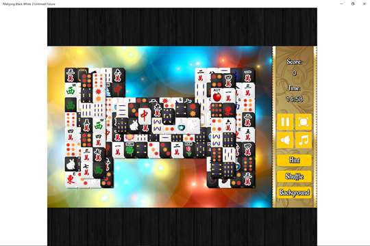 Mahjong Black White 2 Untimed Future screenshot 2