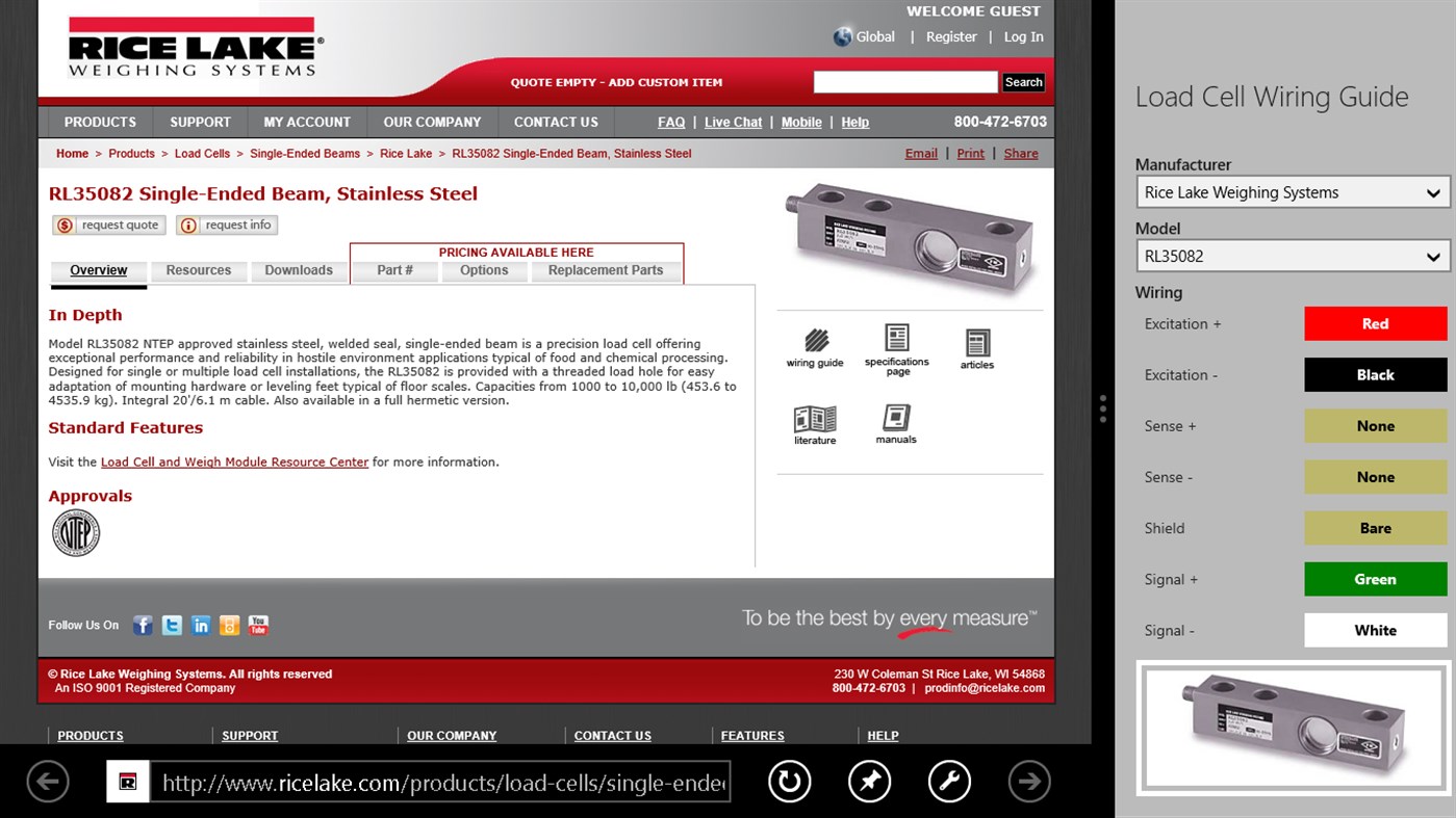 #3. Load Cell Wiring Guide (Windows) Av: Rice Lake Weighing Systems