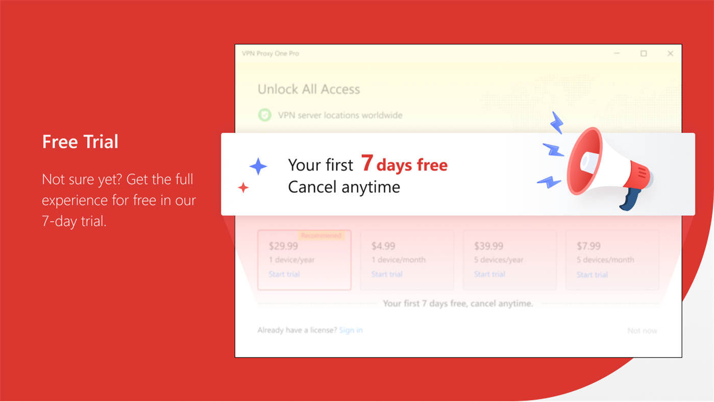 #8. VPN Proxy One Pro (Windows) Tekijänä: Trend Micro Inc.