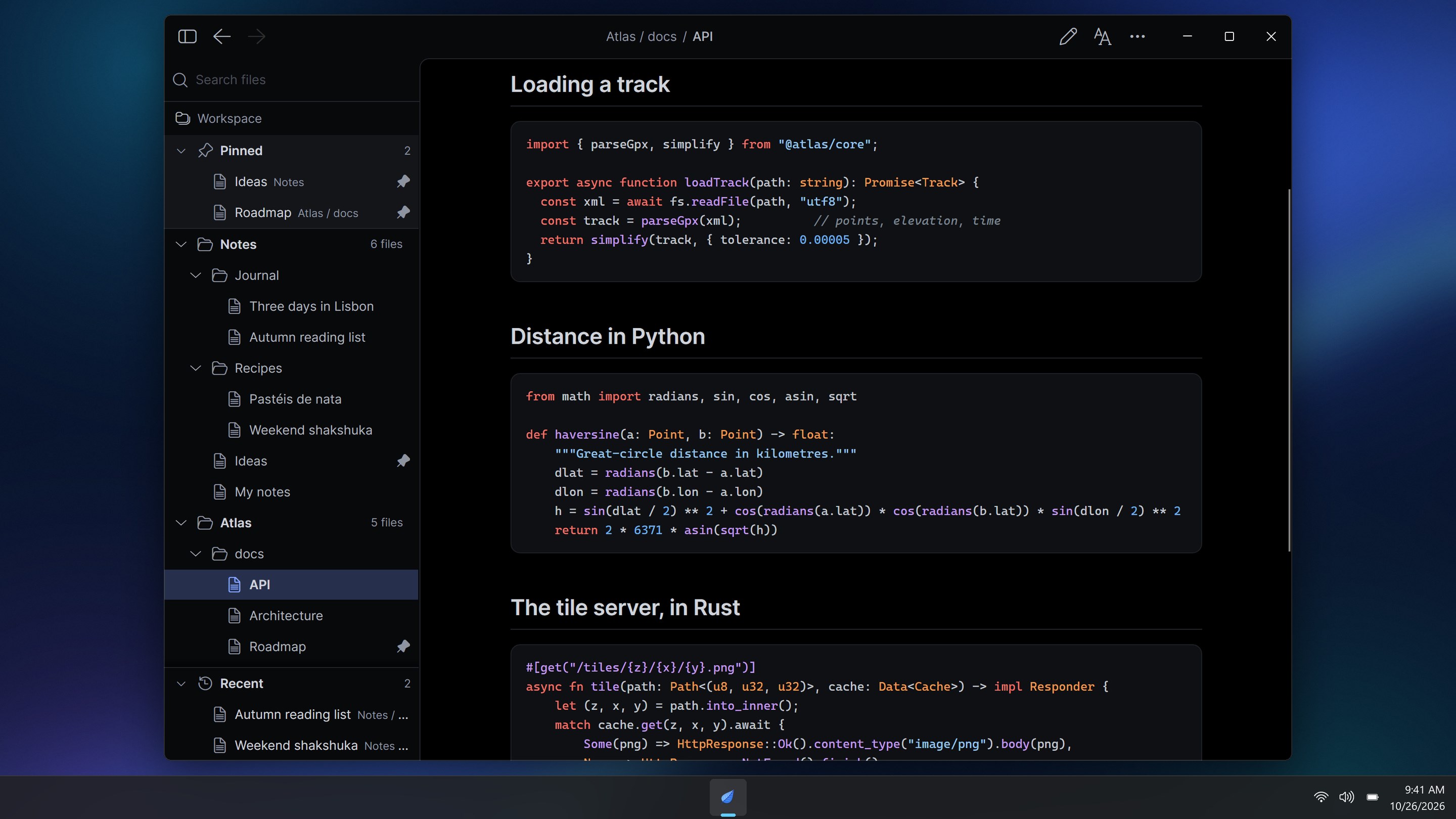 Uku: Markdown Reader screenshot