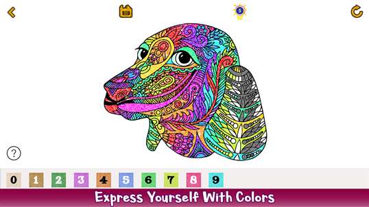 Dogs Glitter Color by Number - Animals Coloring Book screenshot 4